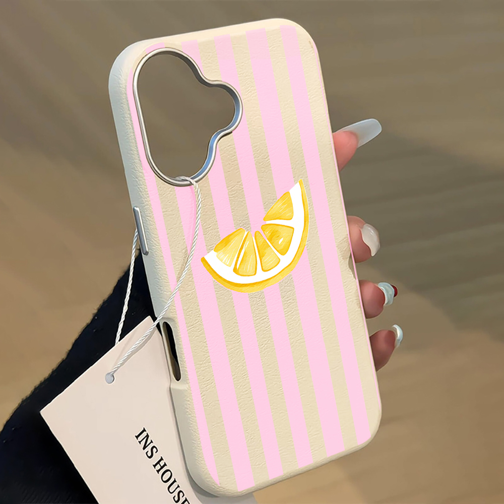 Phone Cases Xiaomi 14T - Zitronenrosa gestreifte Handyhülle für Xiaomi Mi