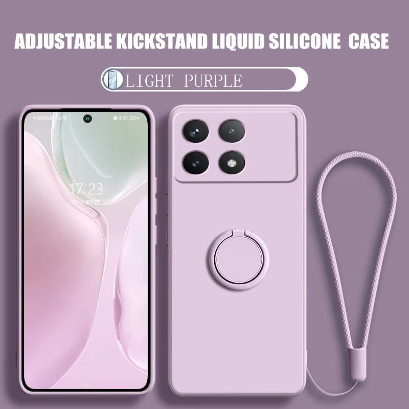 Silicone Liquid Case - Luxus Flüssigkeit Silikon Magnetische Halter Stehen