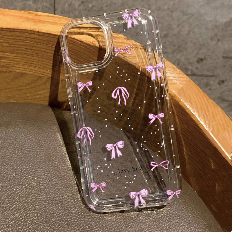 Phone Cases Dior - Bunte Schleife Print Clear Case für