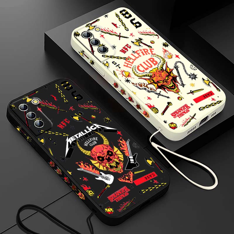 Silicone Liquid Case - Stranger Things Roter Höllendämon für Samsung