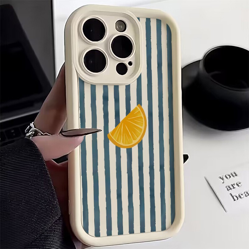 Phone Cases Xs Max - Gestreifte Zitronenscheiben-Muster-Handyhülle für iPhone 17 16
