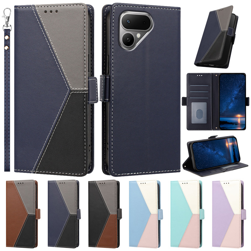 Slim Card Slot Case - Magnetische Lederhülle für Tecno Pova Curve