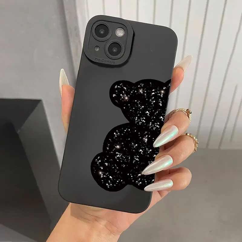 Phone Cases Dior - Blumen-Bären-Motiv Handyhülle für iPhone 17 16