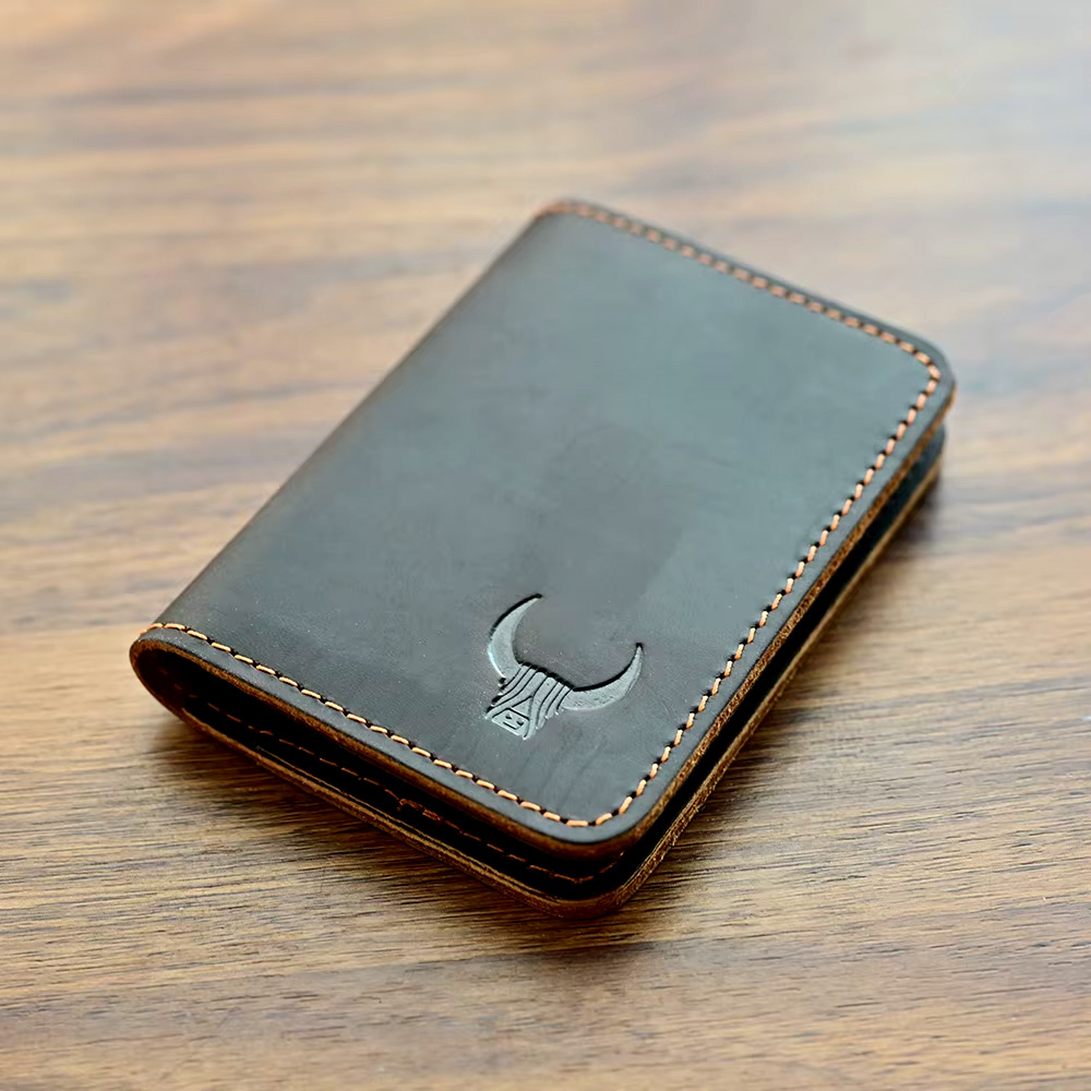 Slim Card Slot Case - 100% Echt leder schlanke Kreditkarten halter