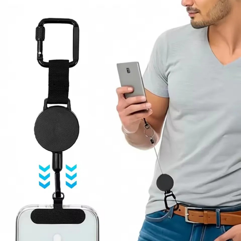 Phone Cases With Straps - Einziehbarer Diebstahlschutz Outdoor-Handyhalter Handy-Umhängeband Smartphone-Hülle Sicherheitsseil