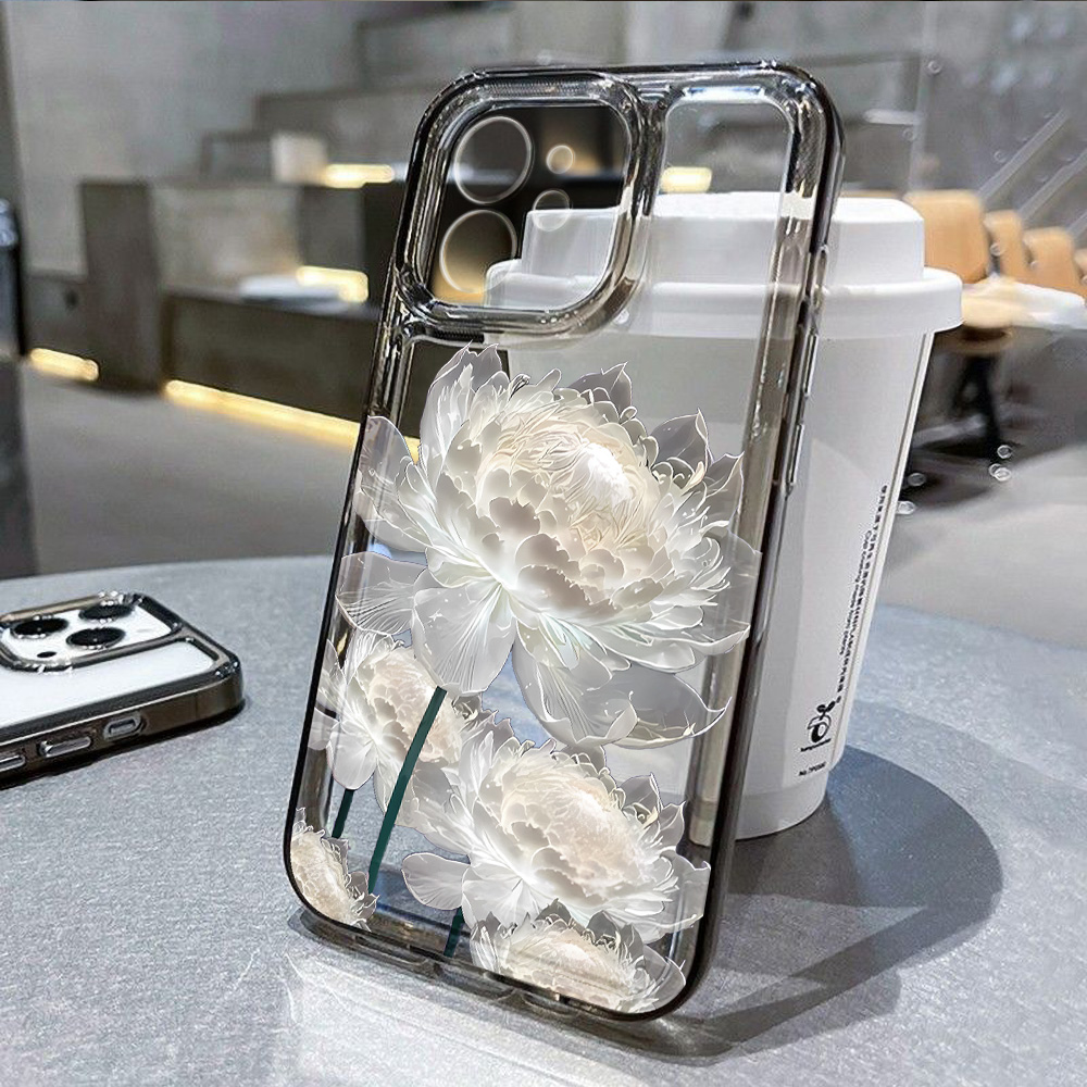 Phone Cases Dior - Lotusblumen Transparente Handyhülle für iPhone 17