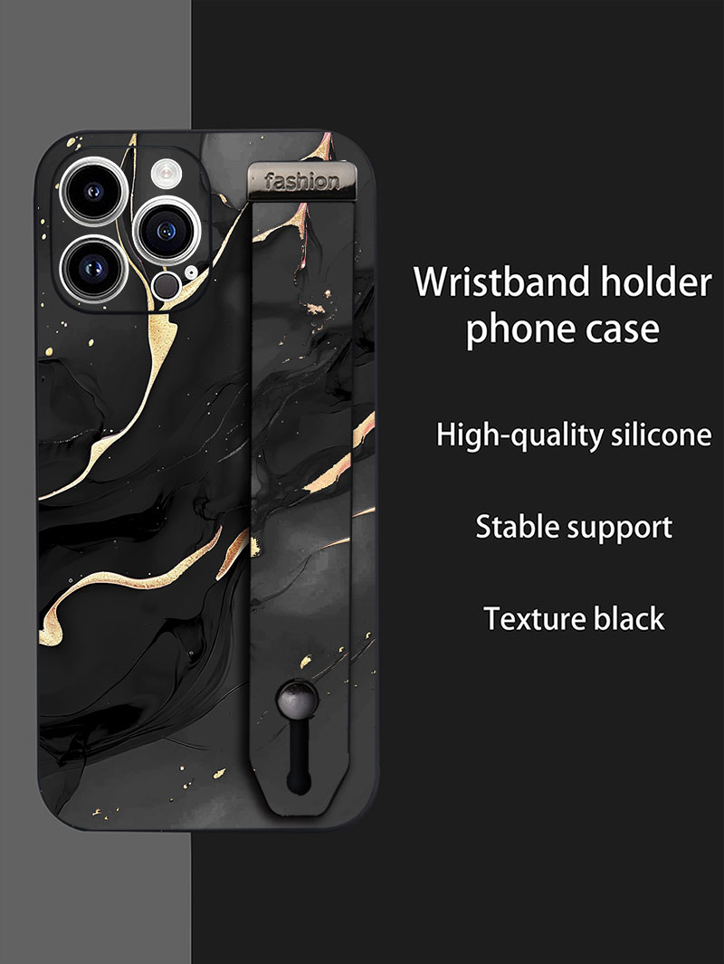 Silicone Liquid Case - Luxus Flüssigkeit Silikon Marmor Muster Handgelenk