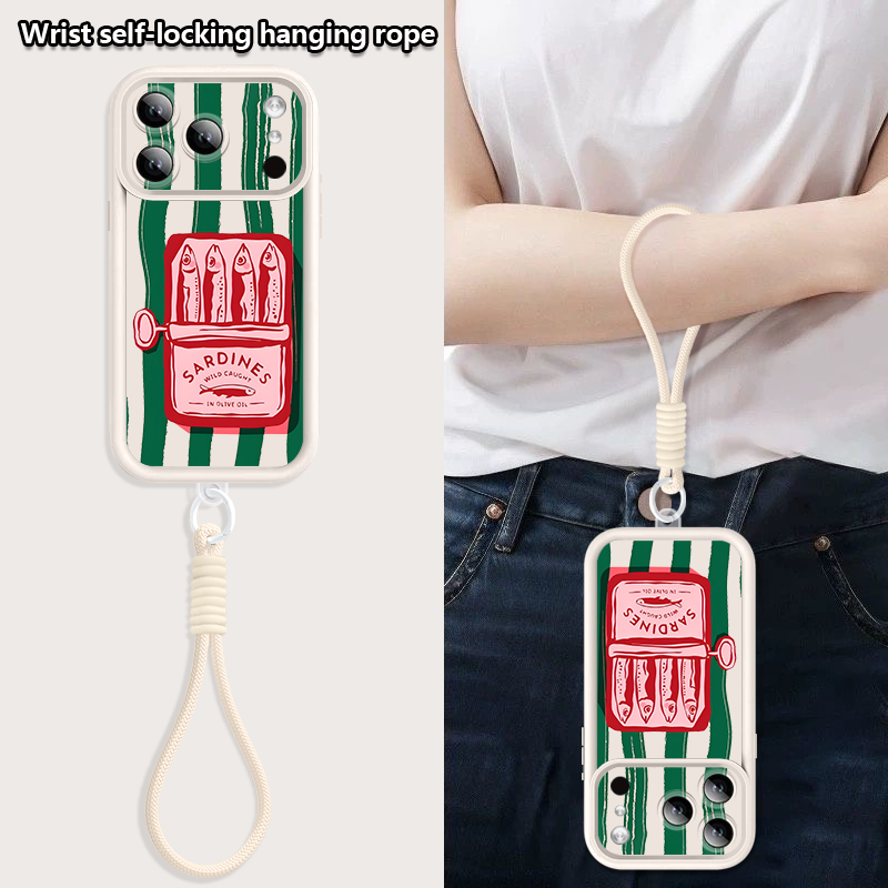 Sardinen-Krabben-Muster mit Tr – Phone Cases With Straps Bewertung und Preis