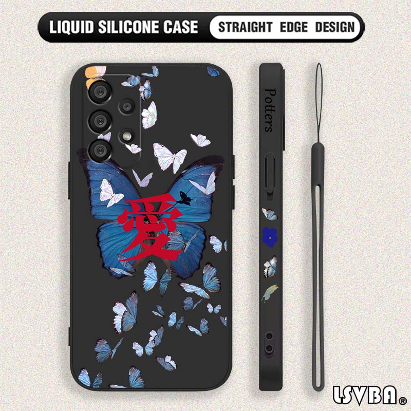 Blaue Schmetterlings-Modehülle – Silicone Liquid Case Bewertung und Preis
