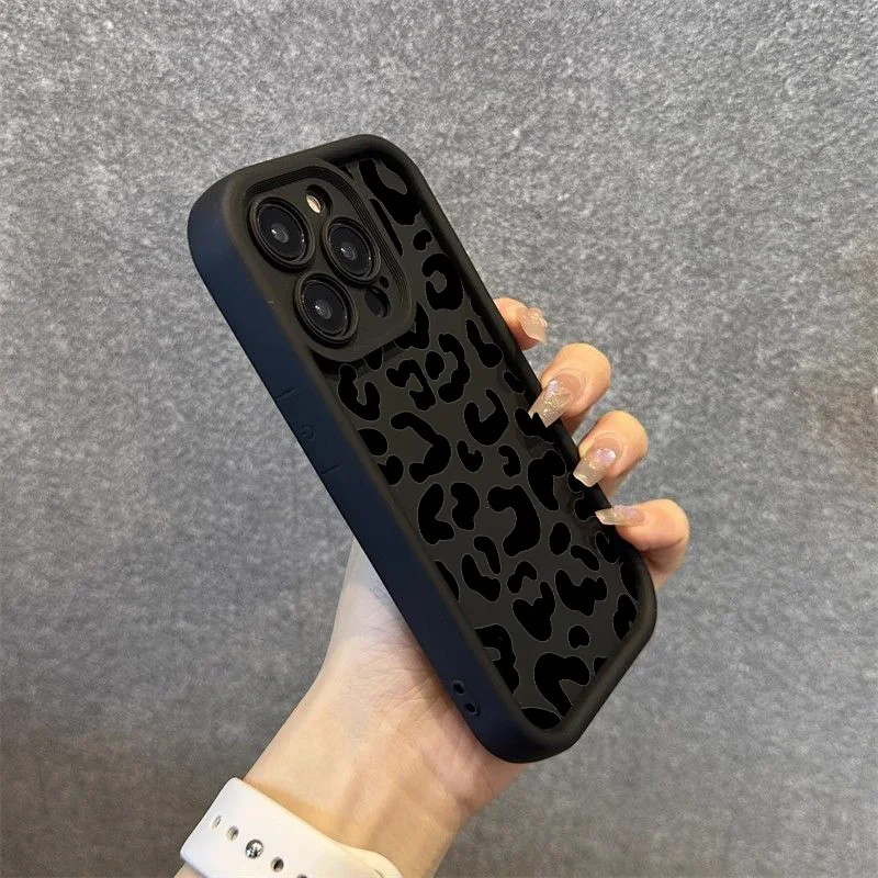 Schwarze Leopardenmuster-Silik – Phone Cases Dior Bewertung und Preis