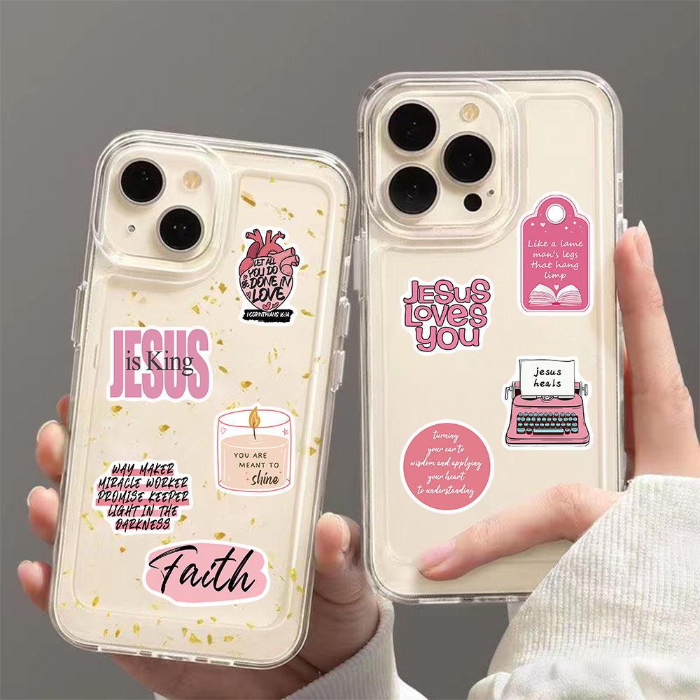 50/100PCS Rosa Bibel Jesus Gra – Phone Cases Jesus Bewertung und Preis