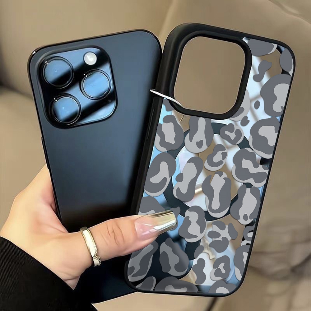 Schwarze Hülle mit Leopardenmu – Clear Magsafe Case Bewertung und Preis