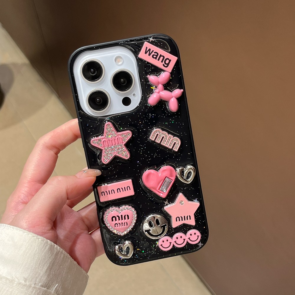 Süße 3D Love Heart Y2K Star Sp – Phone Cases Dior Bewertung und Preis
