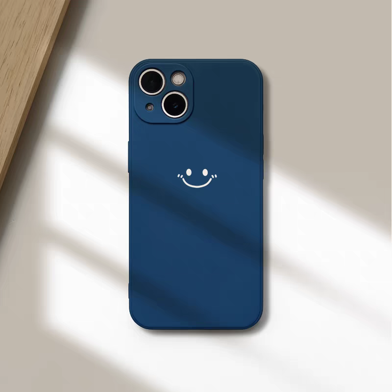 Minimalistische Smiley-Print H – Silicone Liquid Case Bewertung und Preis
