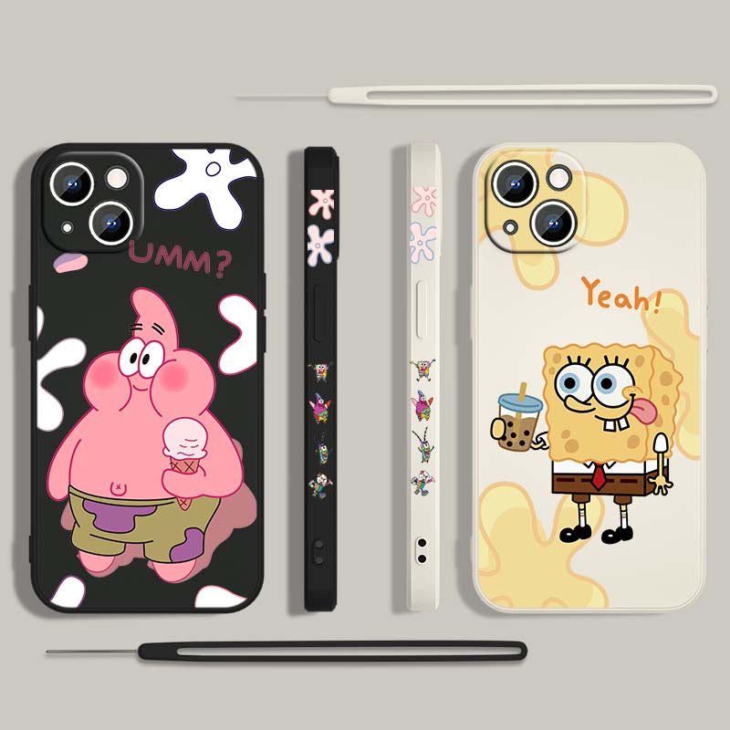 Lustige SpongeBob Schwammkopf  – Silicone Liquid Case Bewertung und Preis