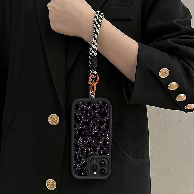 Schwarze Leopardenmuster-Handy – Phone Cases With Straps Bewertung und Preis