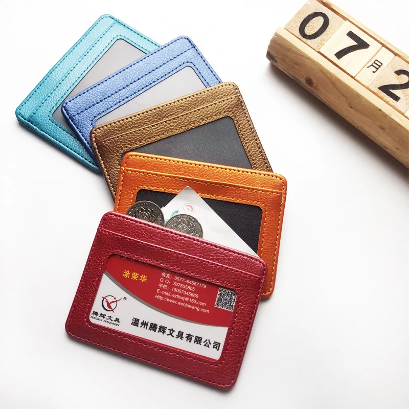 Neue dünne PU-Leder-Mini-Geldb – Slim Card Slot Case Bewertung und Preis