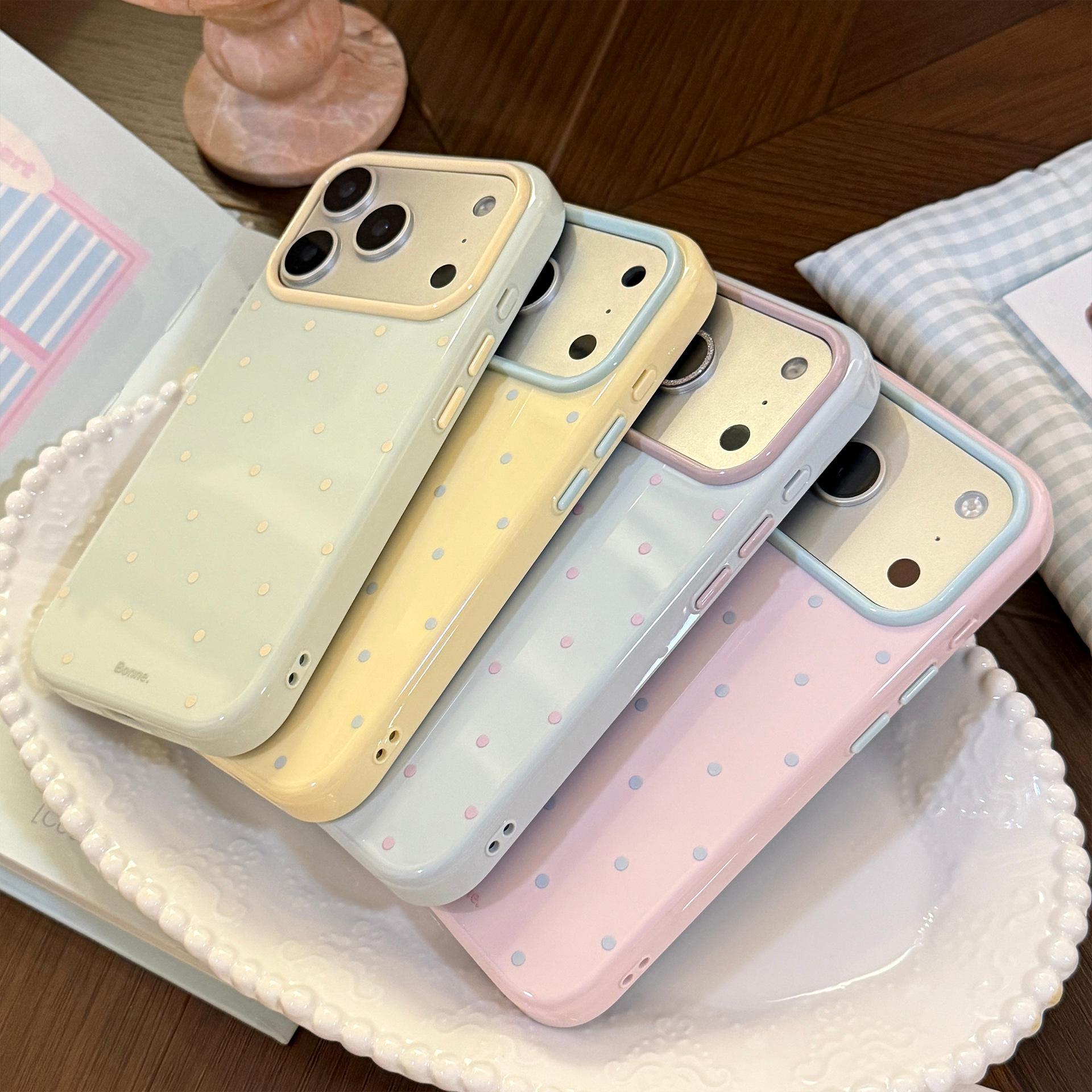 INS Koreanische Polka Dots Can – Phone Cases Polka Dot Bewertung und Preis