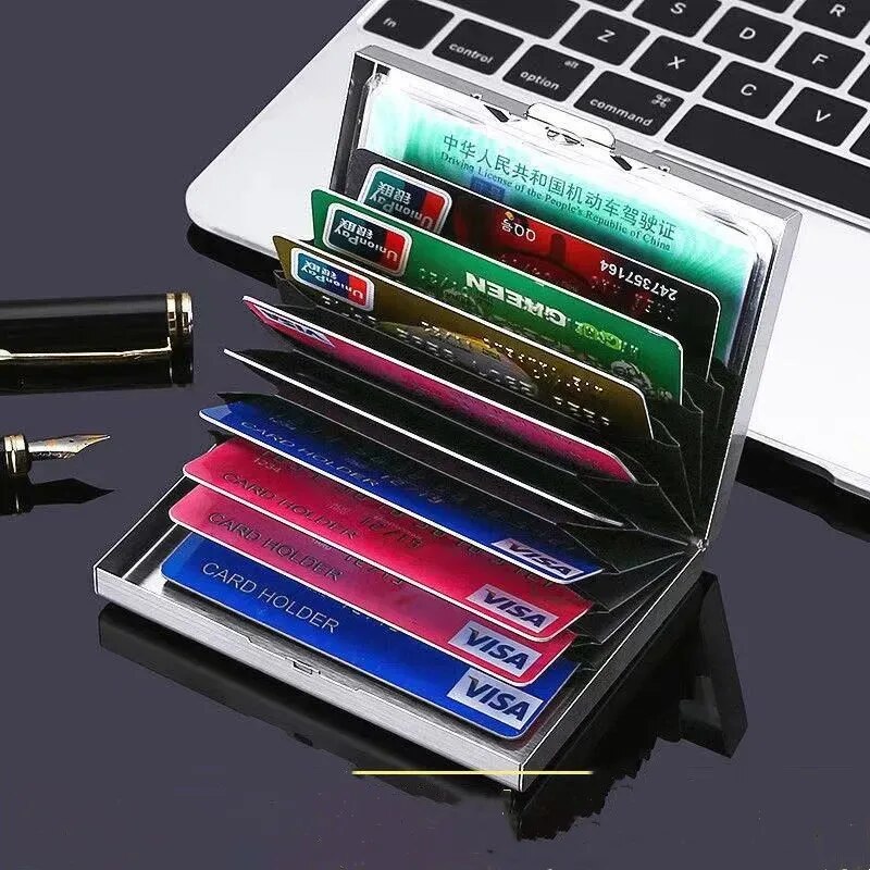 10 Slots Edelstahl Kreditkarte – Slim Card Slot Case Bewertung und Preis